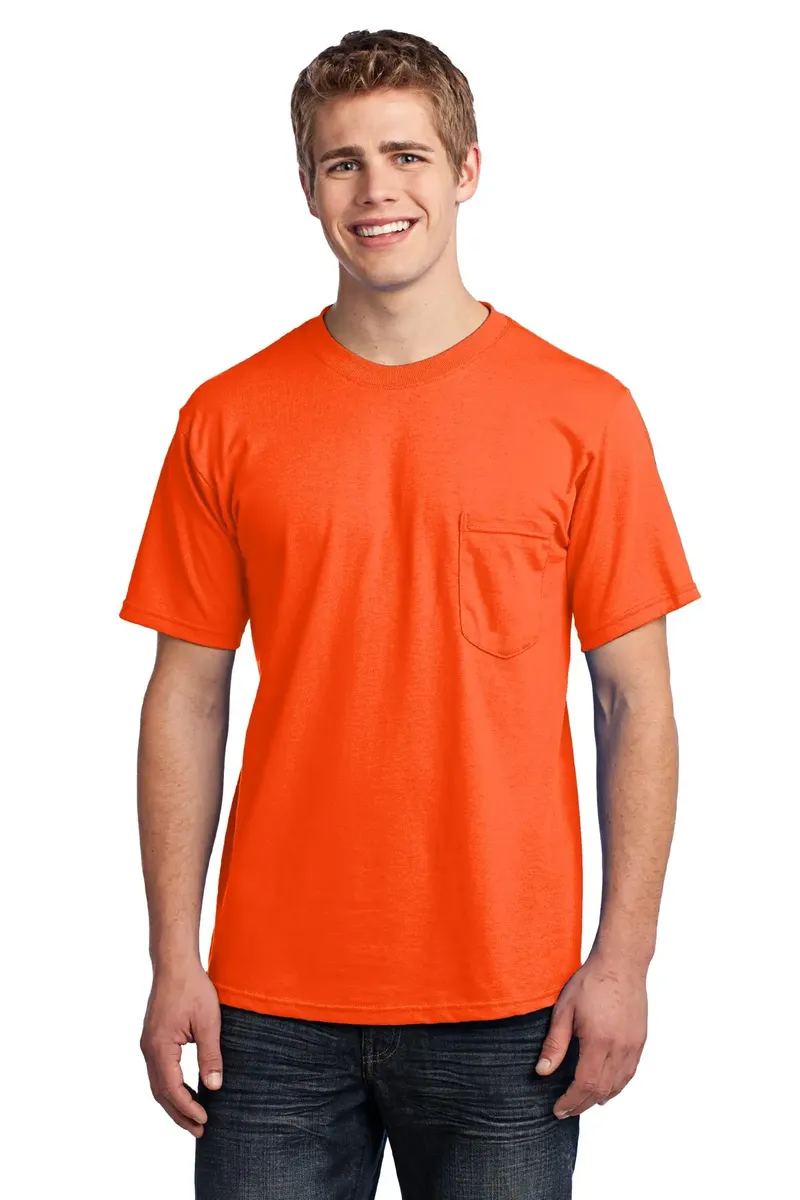 DISCONTINUED Port & Company® - All-American Pocket Tee. USA100P - additional view 5