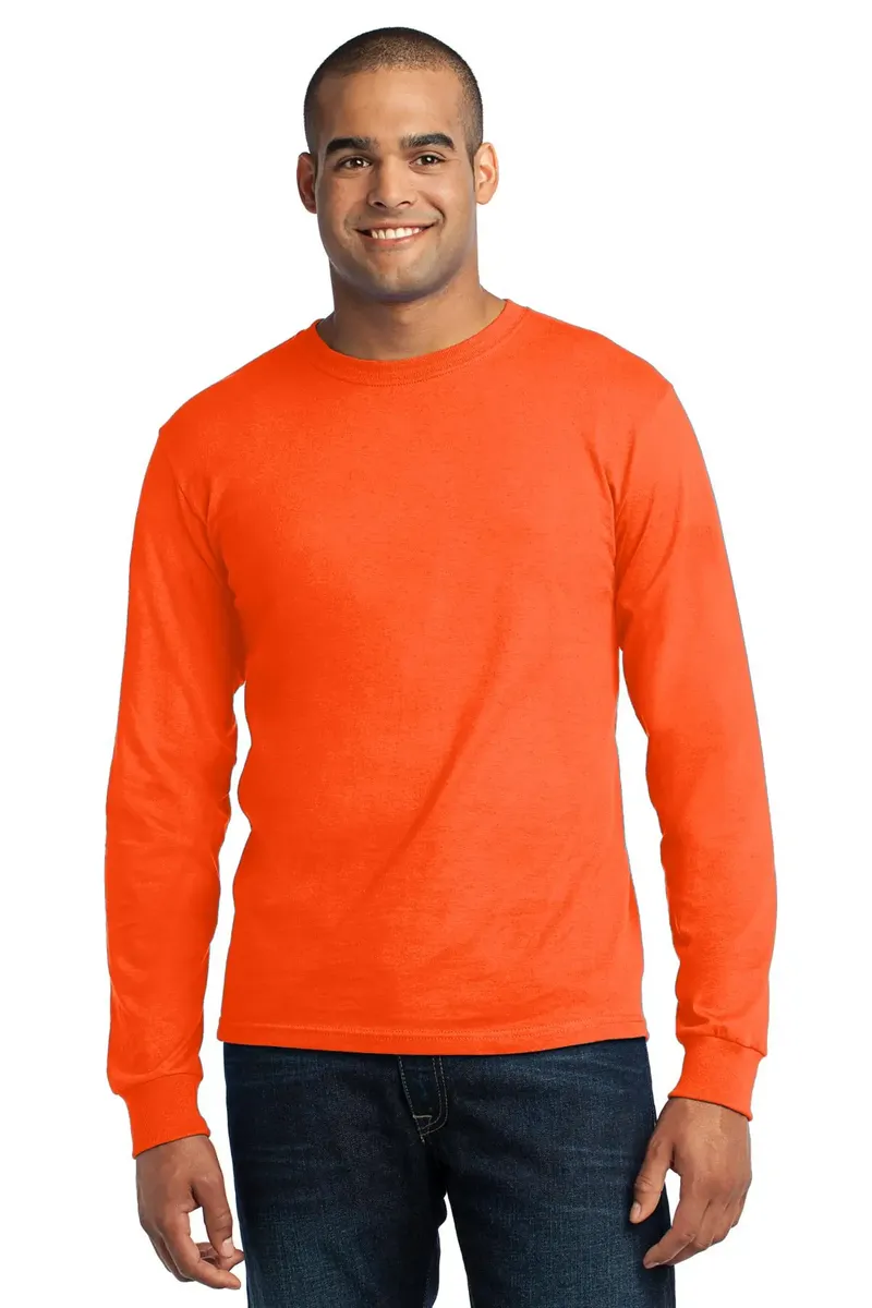 DISCONTINUED Port & Company® - Long Sleeve All-American Tee. USA100LS