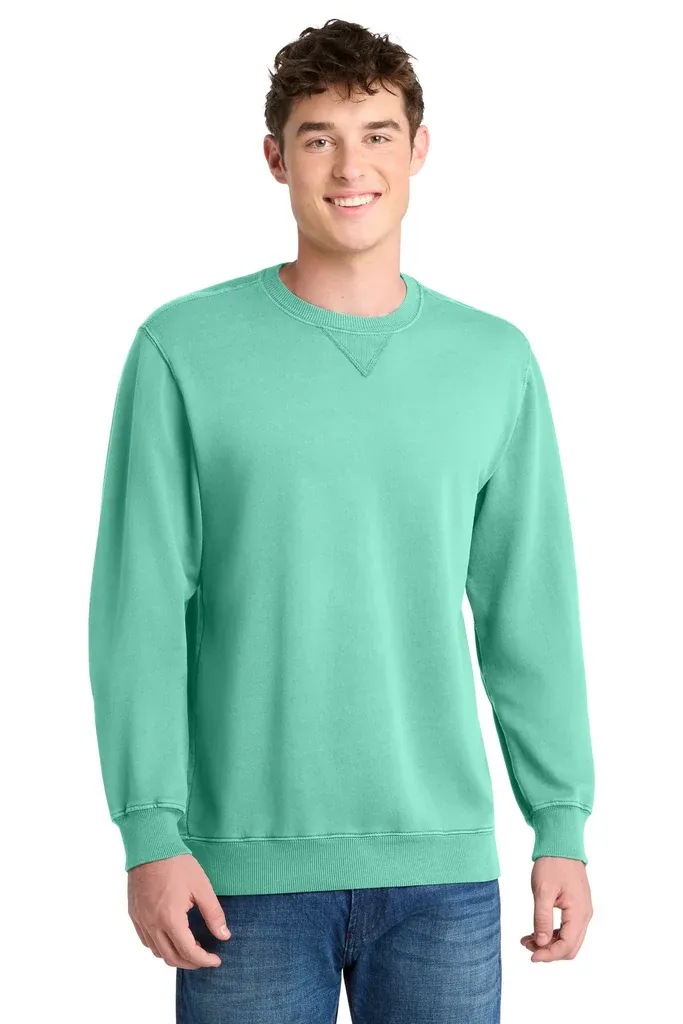 Port & Co Beach Wash® Garment-Dyed Crewneck Sweatshirt PC098 - additional view 8