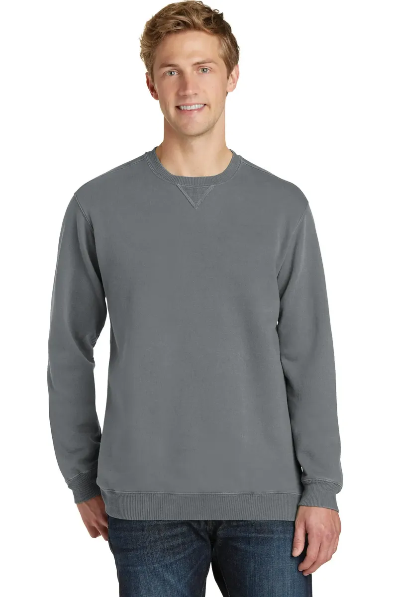 Port & Co Beach Wash® Garment-Dyed Crewneck Sweatshirt PC098 - additional view 7