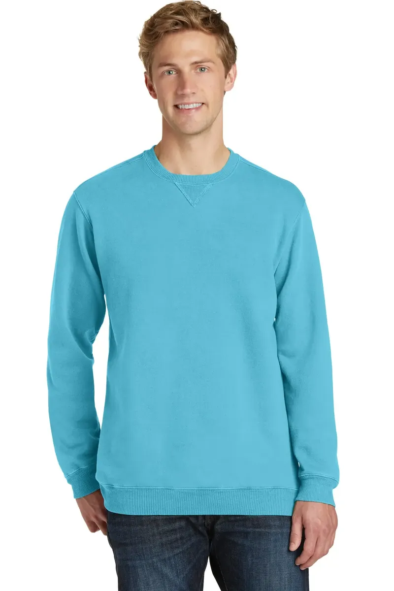 Port & Co Beach Wash® Garment-Dyed Crewneck Sweatshirt PC098 - additional view 2