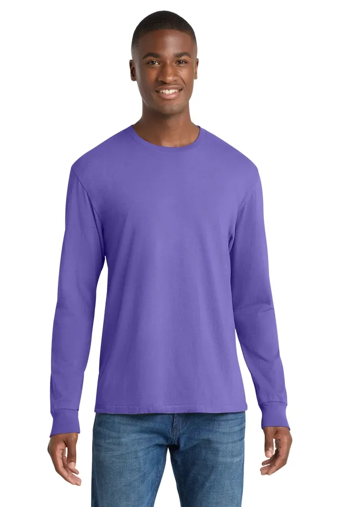 Port & Co Beach Wash® Garment-Dyed Long Sleeve Tee PC099LS - additional view 24