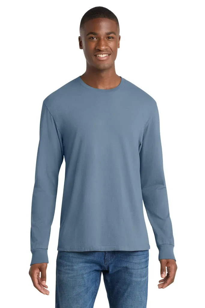 Port & Co Beach Wash® Garment-Dyed Long Sleeve Tee PC099LS - additional view 4