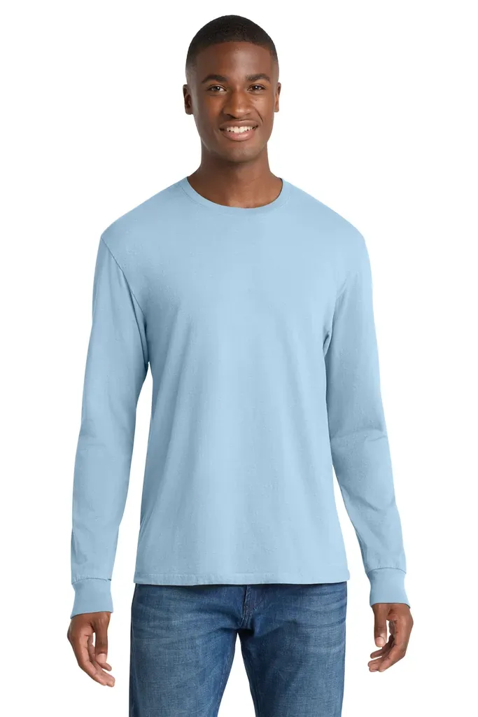 Port & Co Beach Wash® Garment-Dyed Long Sleeve Tee PC099LS - additional view 2