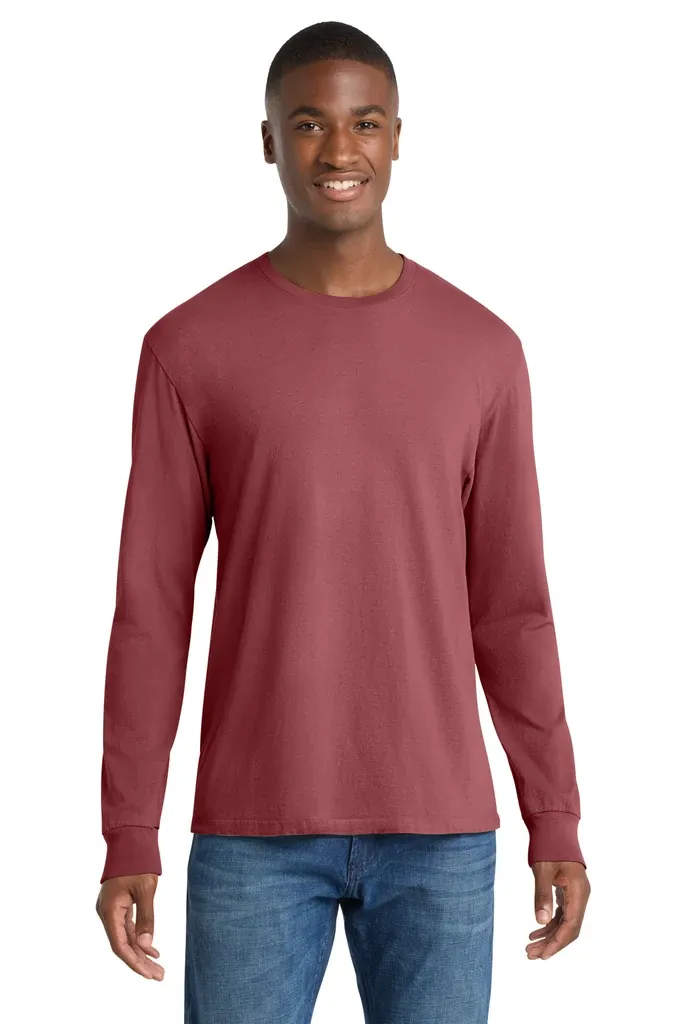 Port & Co Beach Wash® Garment-Dyed Long Sleeve Tee PC099LS - additional view 13