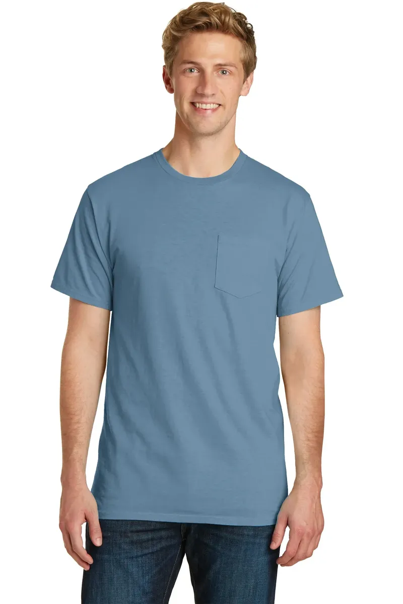 Port & Co Beach Wash® Garment-Dyed Pocket Tee. PC099P