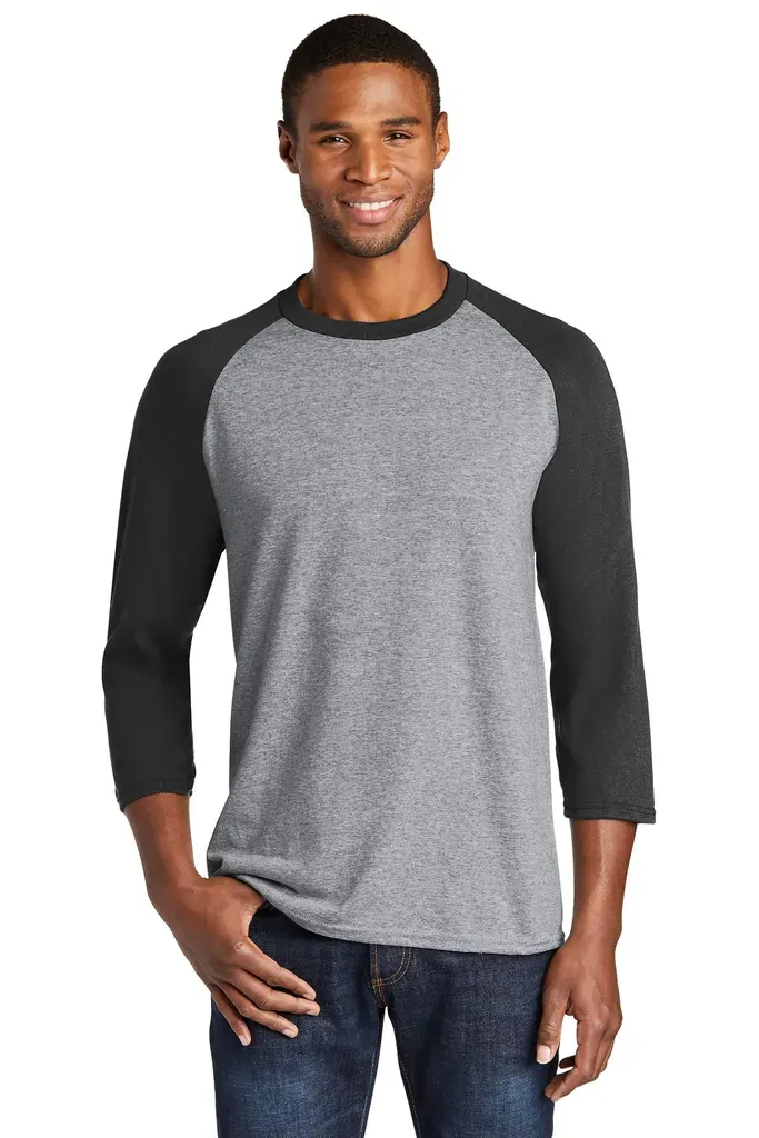 Port & Co Core Blend 3/4-Sleeve Raglan Tee. PC55RS - additional view 7