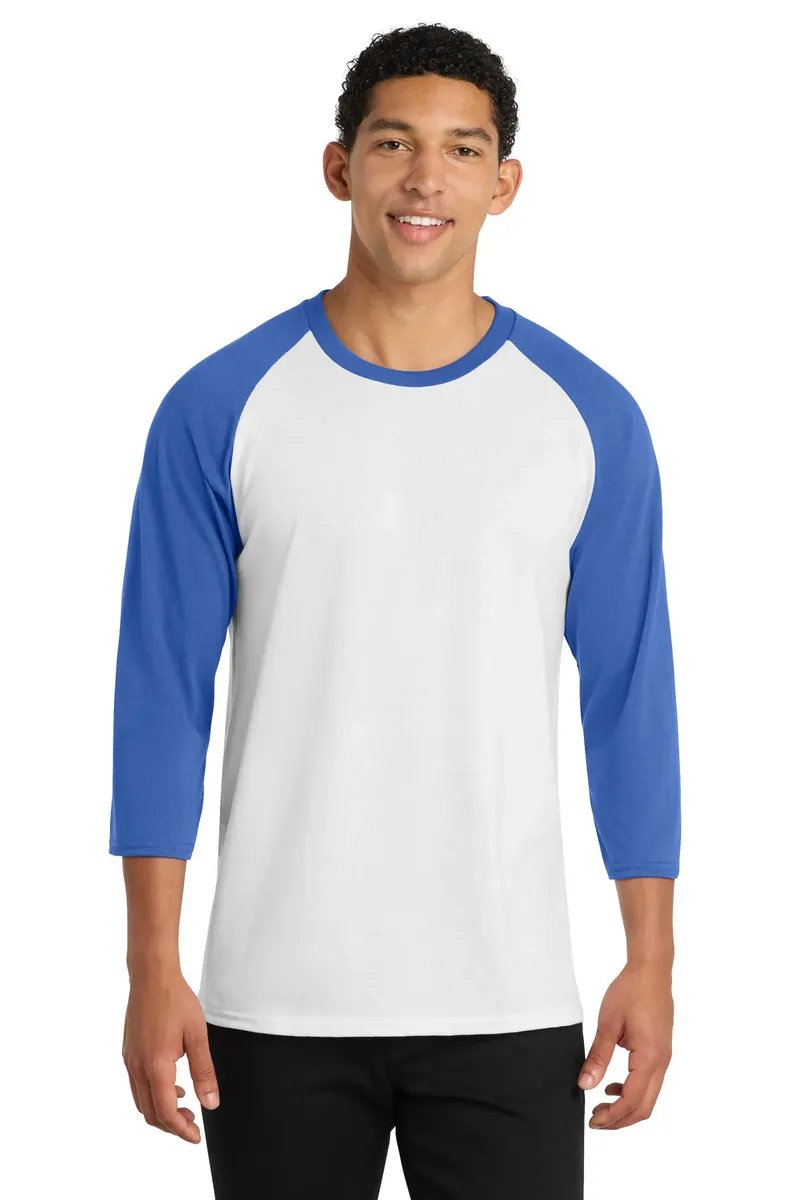 Port & Co Core Blend 3/4-Sleeve Raglan Tee. PC55RS - additional view 6