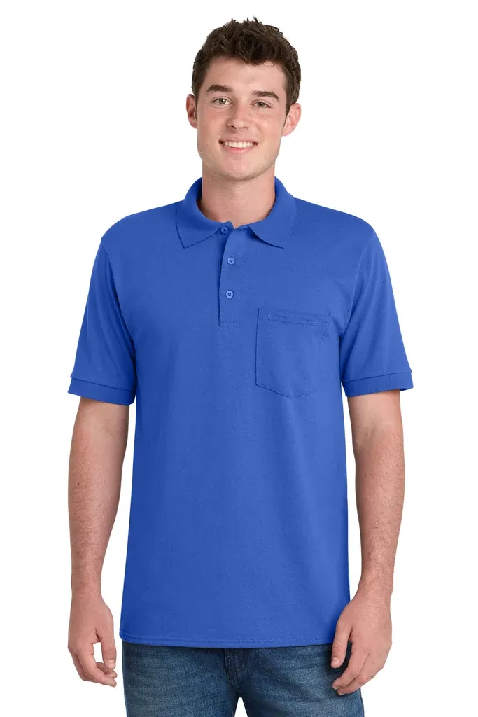 Port & Co Core Blend Jersey Knit Pocket Polo. KP55P - additional view 5