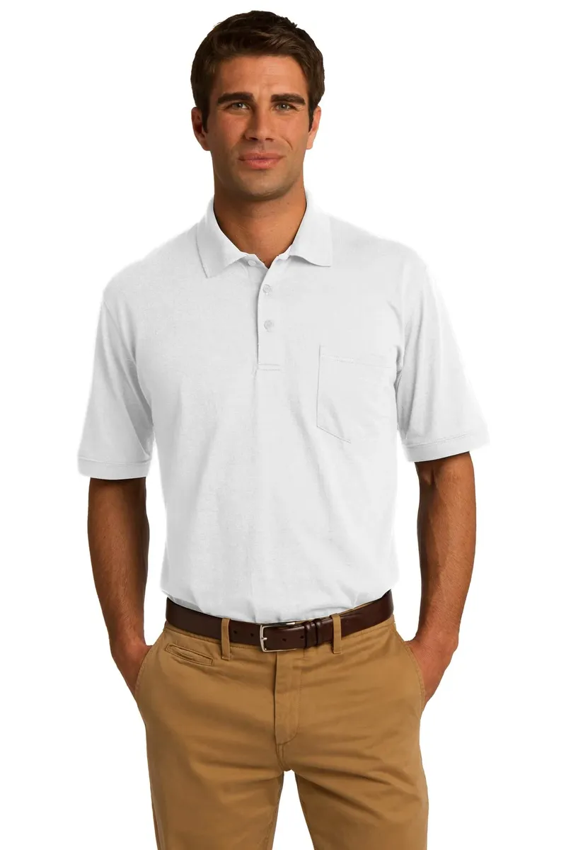 Port & Co Core Blend Jersey Knit Pocket Polo. KP55P - additional view 6