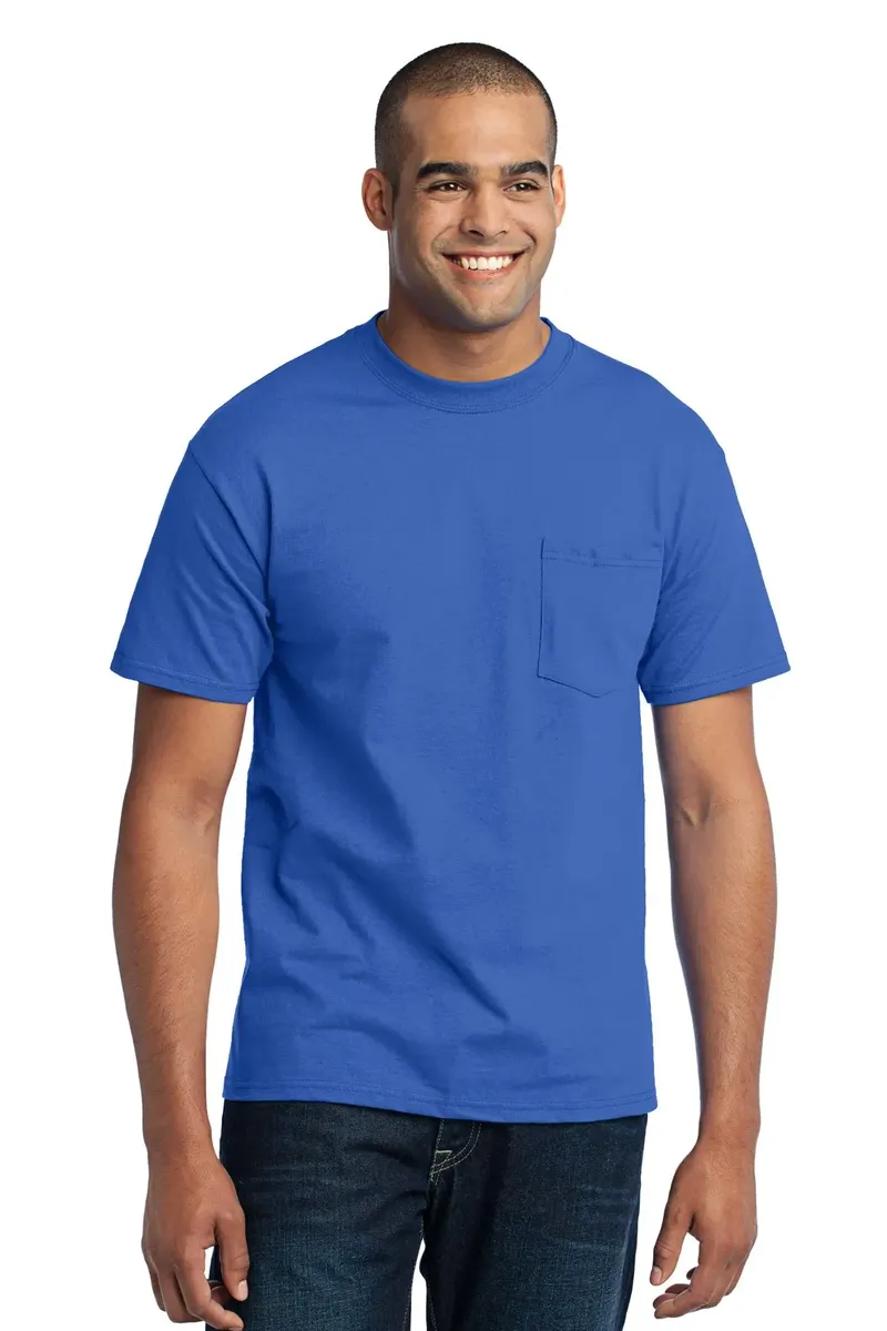 Port & Co Core Blend Pocket Tee. PC55P - additional view 1