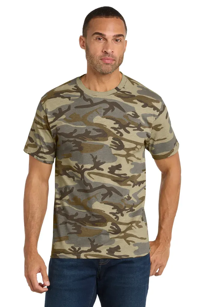 Port & Co Core Cotton Camo Tee.  PC54C - additional view 3