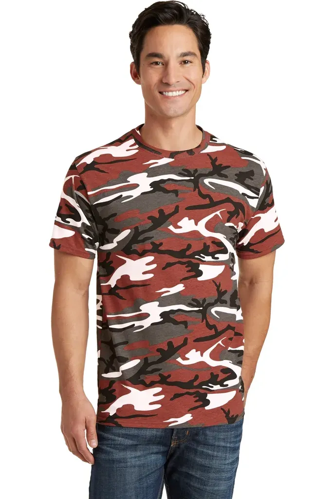 Port & Co Core Cotton Camo Tee.  PC54C - additional view 4