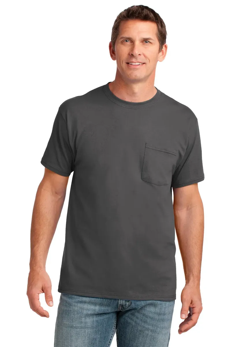 Port & Co Core Cotton Pocket Tee. PC54P - additional view 1