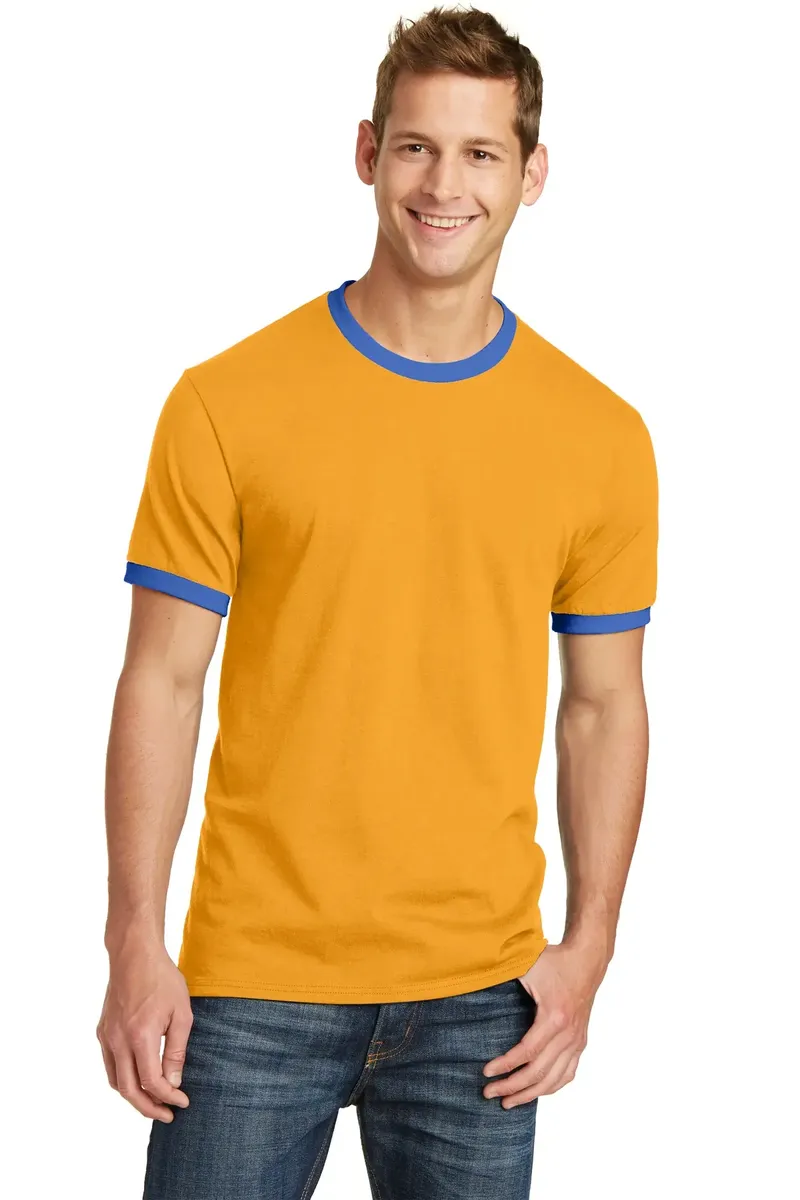 Port & Co Core Cotton Ringer Tee.  PC54R - additional view 9