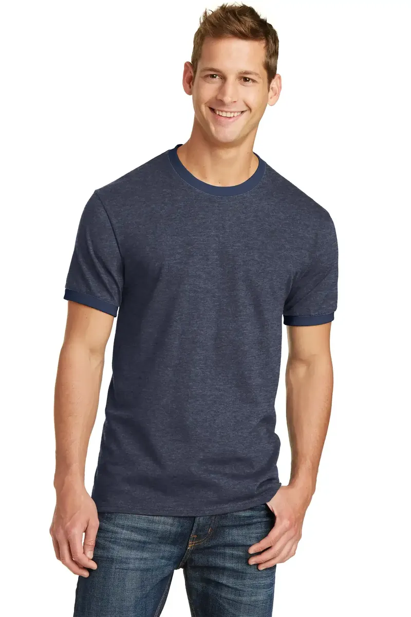 Port & Co Core Cotton Ringer Tee.  PC54R - additional view 3