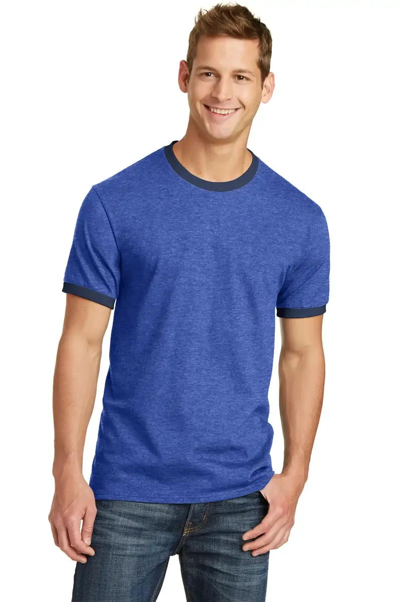 Port & Co Core Cotton Ringer Tee.  PC54R