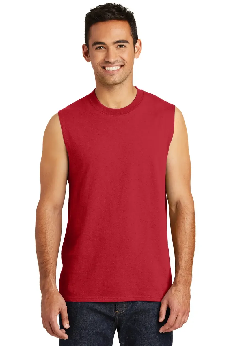 Port & Co Core Cotton Sleeveless Tee. PC54SL