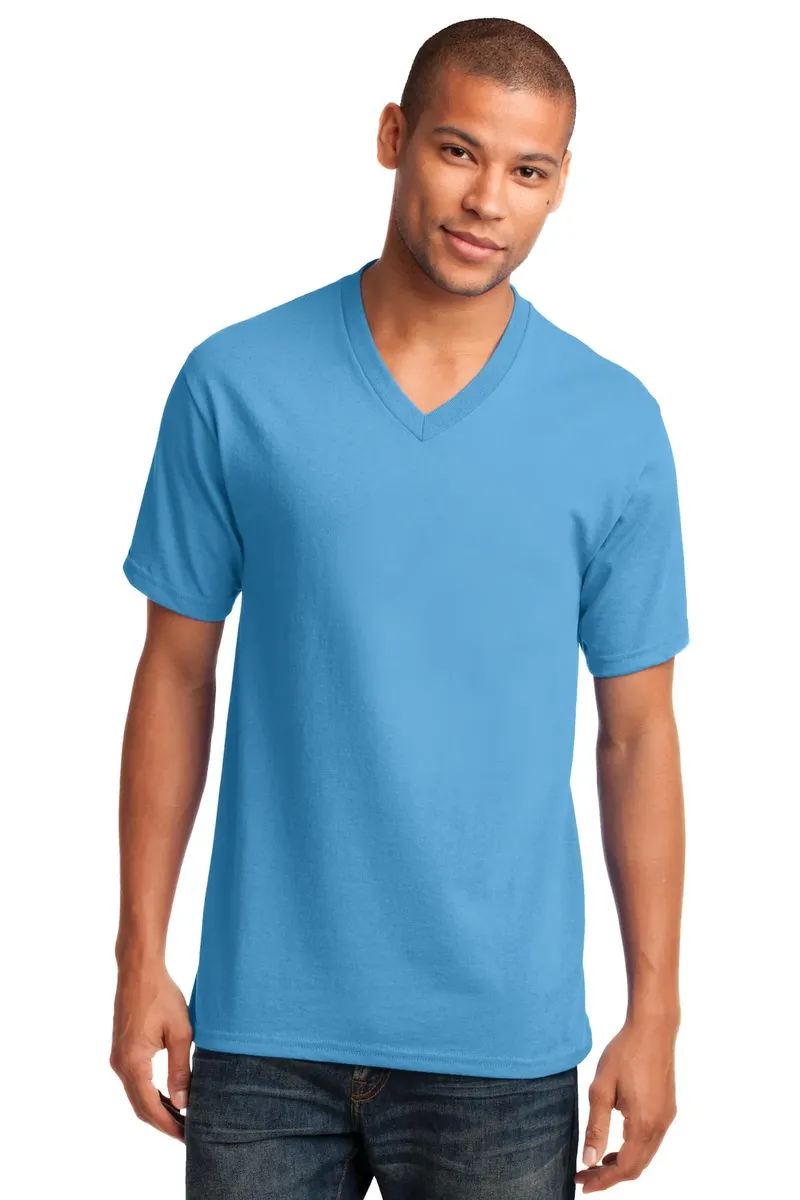 Port & Co Core Cotton V-Neck Tee. PC54V - additional view 1