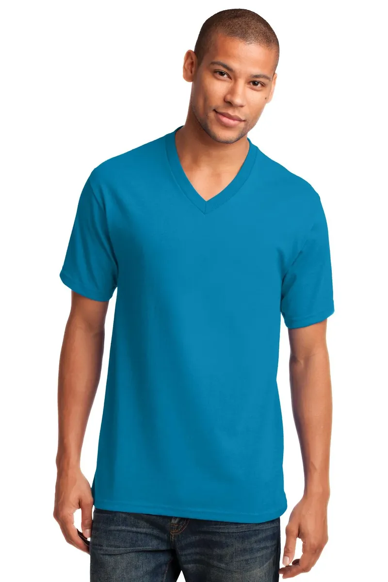 Port & Co Core Cotton V-Neck Tee. PC54V - additional view 3