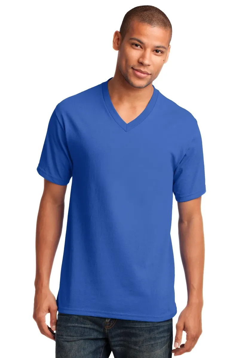 Port & Co Core Cotton V-Neck Tee. PC54V - additional view 2
