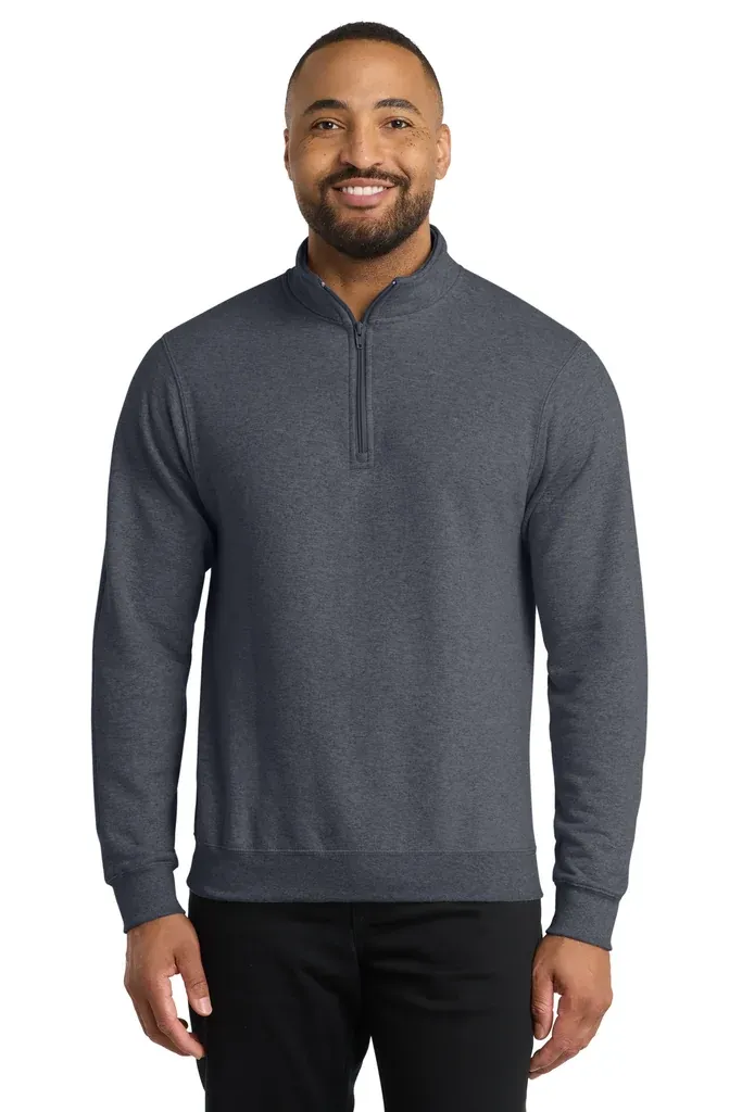 Port & Co Core Fleece 1/4-Zip Pullover Sweatshirt PC78Q - additional view 1