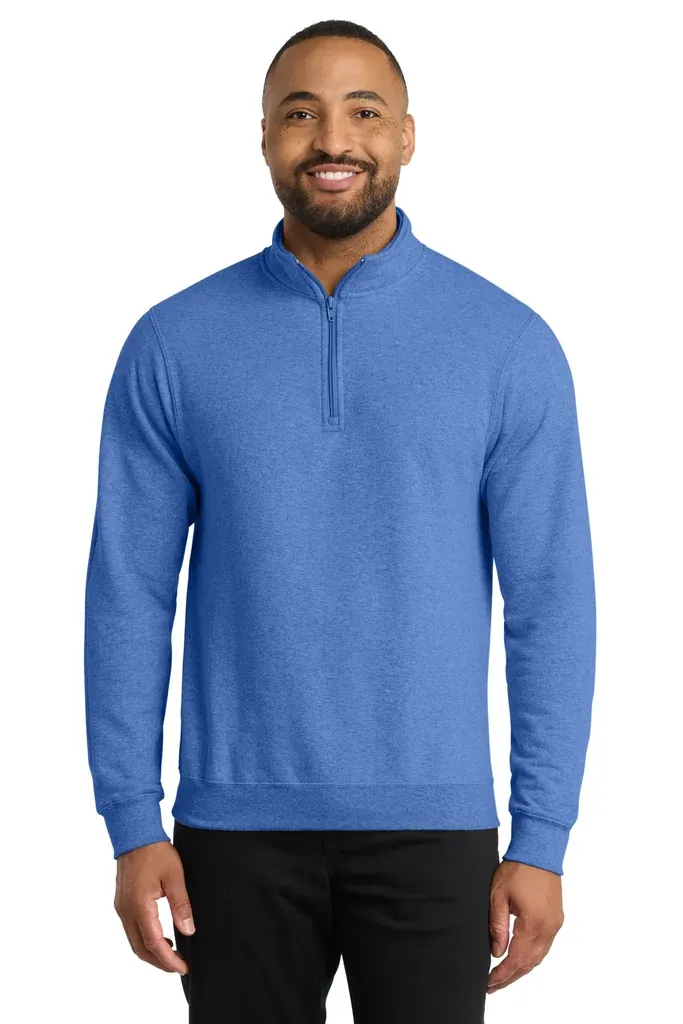 Port & Co Core Fleece 1/4-Zip Pullover Sweatshirt PC78Q - additional view 5