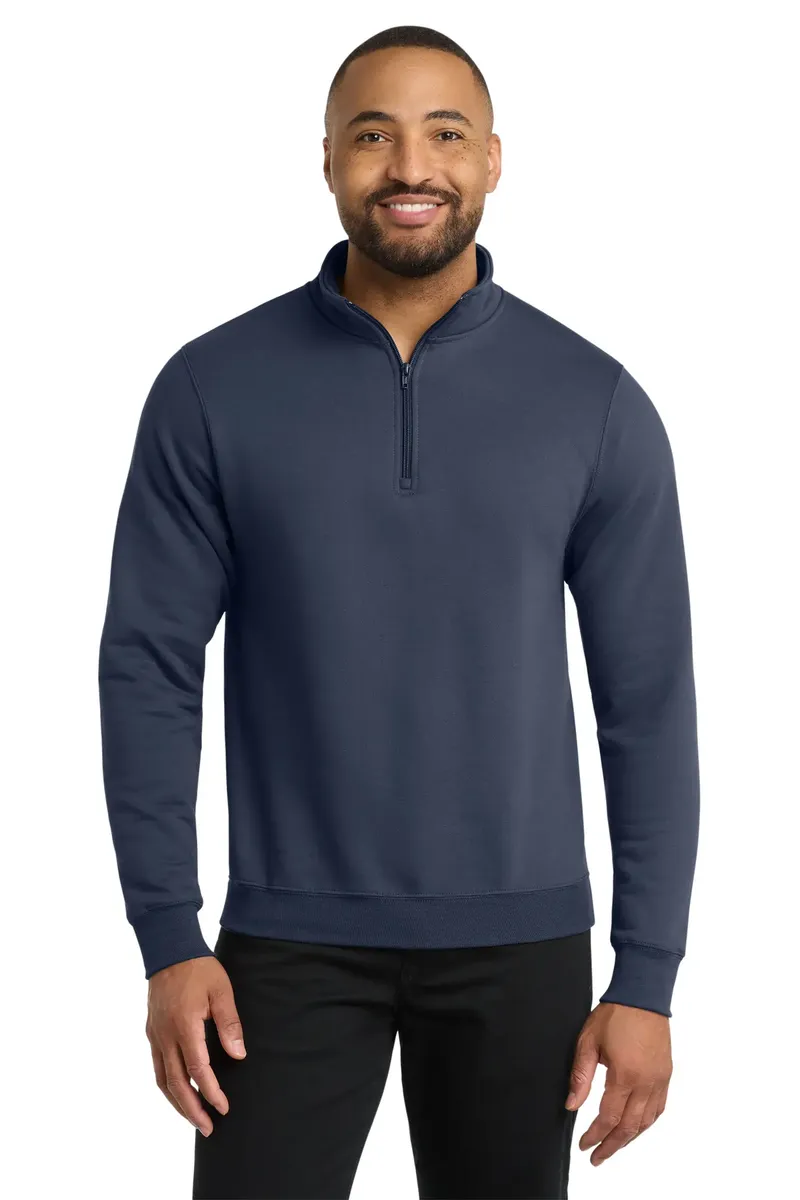 Port & Co Core Fleece 1/4-Zip Pullover Sweatshirt PC78Q - additional view 6