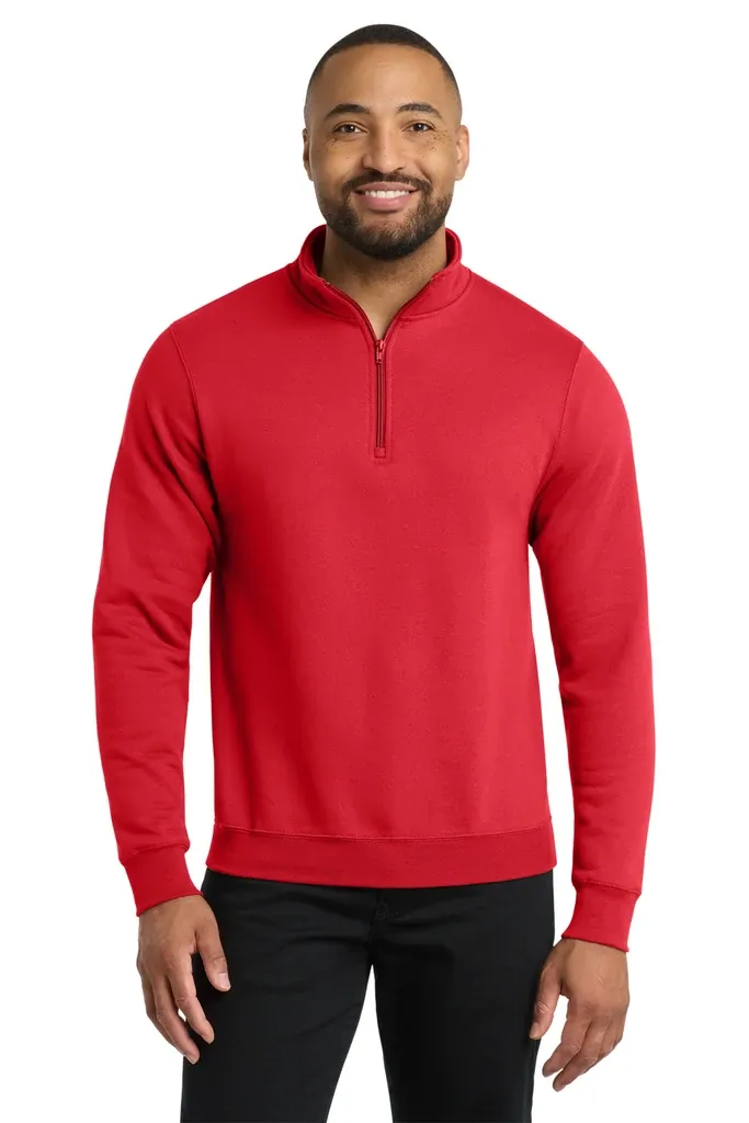 Port & Co Core Fleece 1/4-Zip Pullover Sweatshirt PC78Q - additional view 8
