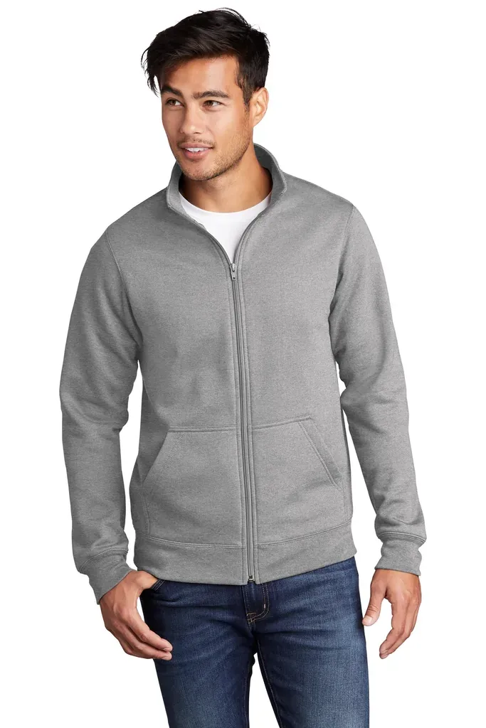 Port & Co Core Fleece Cadet Full-Zip Sweatshirt PC78FZ - additional view 5