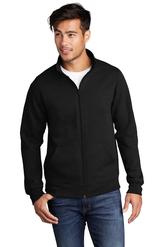 Port & Co Core Fleece Cadet Full-Zip Sweatshirt PC78FZ - additional view 3