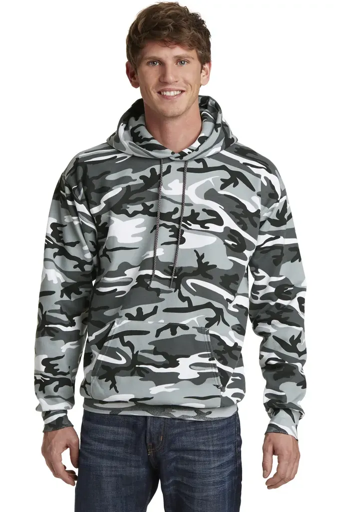 Port & Co Core Fleece Camo Pullover Hooded Sweatshirt. PC78HC - additional view 1
