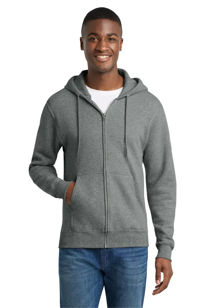 Port & Co Core Fleece Full-Zip Hooded Sweatshirt. PC78ZH - additional view 9