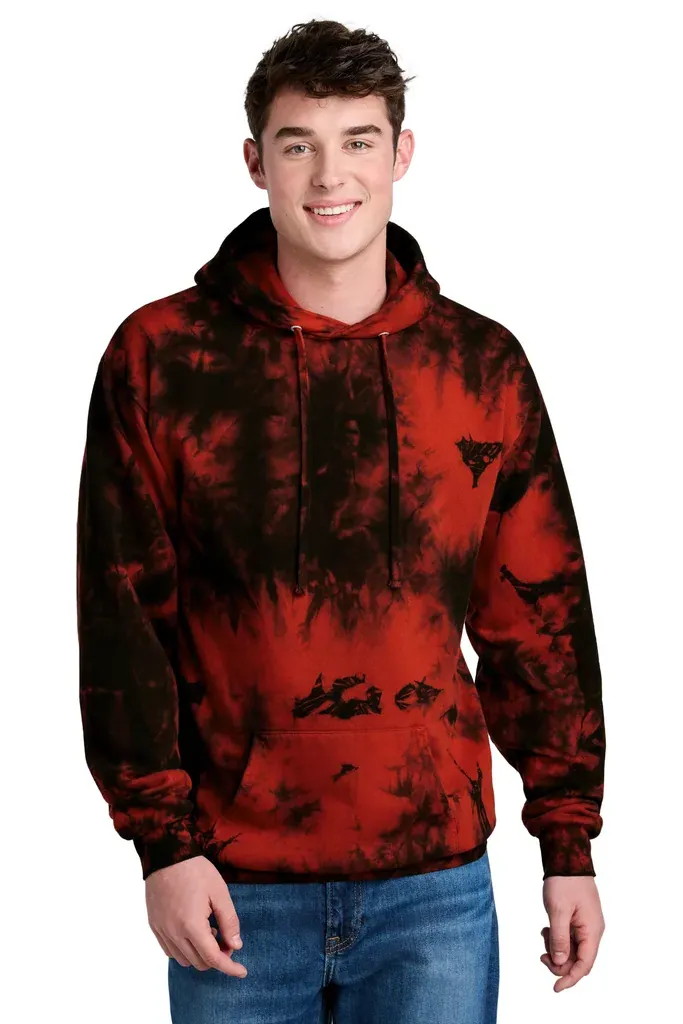 Port & Co Crystal Tie-Dye Pullover Hoodie PC144