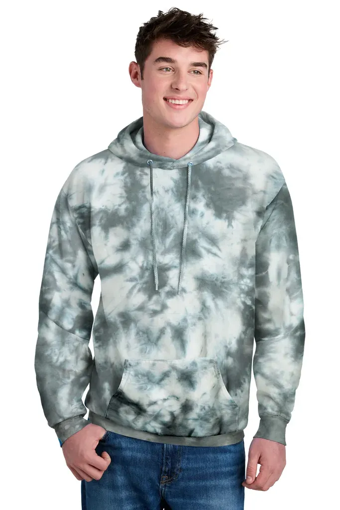 Port & Co Crystal Tie-Dye Pullover Hoodie PC144 - additional view 7