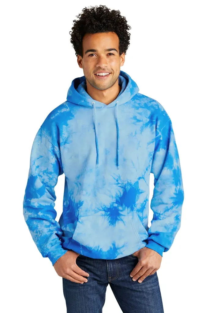 Port & Co Crystal Tie-Dye Pullover Hoodie PC144 - additional view 4