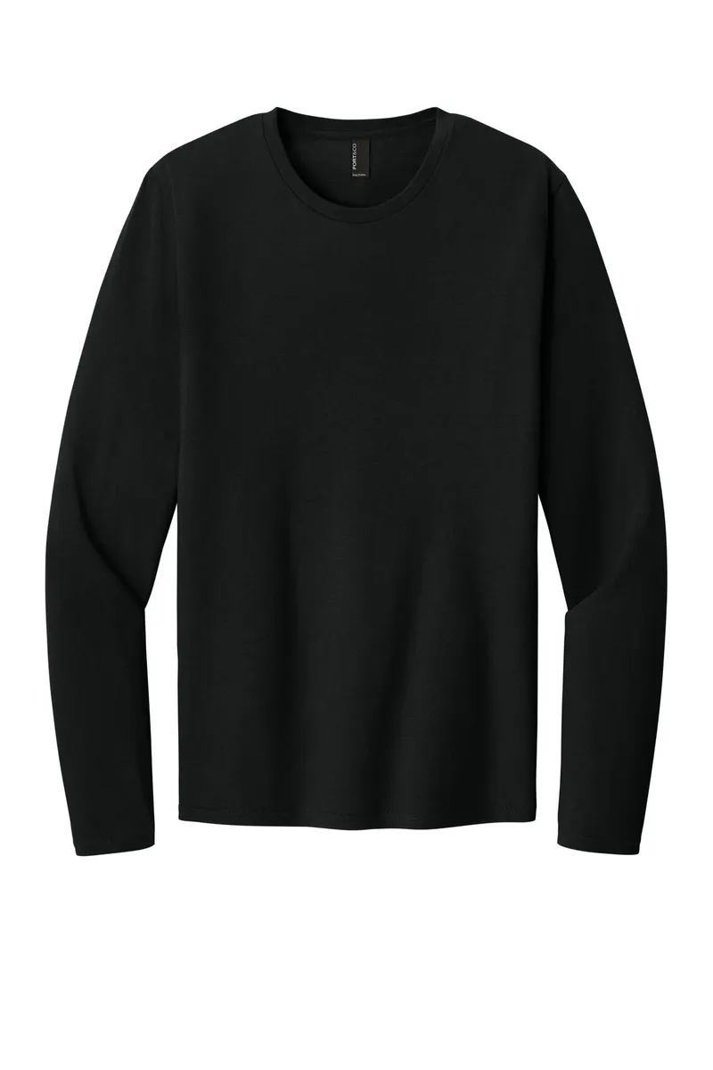 Port & Co Easy Cotton Long Sleeve Tee PC43LS - additional view 1