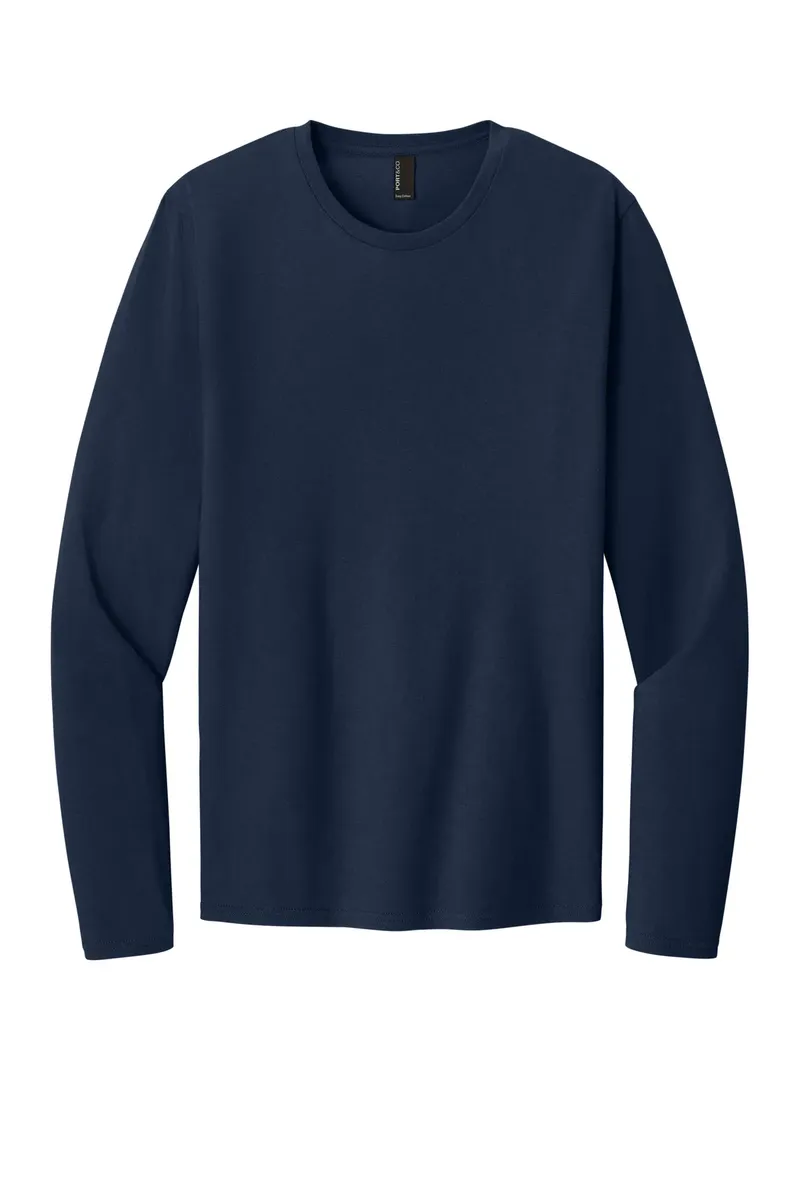 Port & Co Easy Cotton Long Sleeve Tee PC43LS
