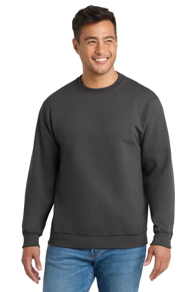 Port & Co Essential Fleece Crewneck Sweatshirt.  PC90 - additional view 1