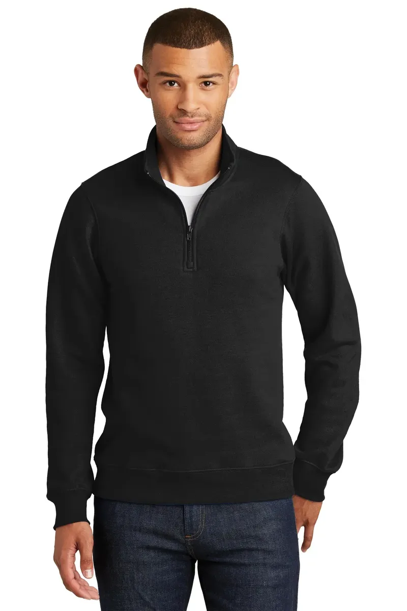 Port & Co Fan Favorite Fleece 1/4-Zip Pullover Sweatshirt. PC850Q - additional view 2