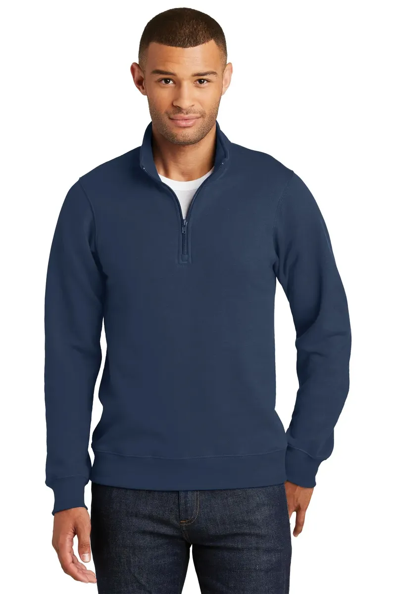 Port & Co Fan Favorite Fleece 1/4-Zip Pullover Sweatshirt. PC850Q - additional view 6