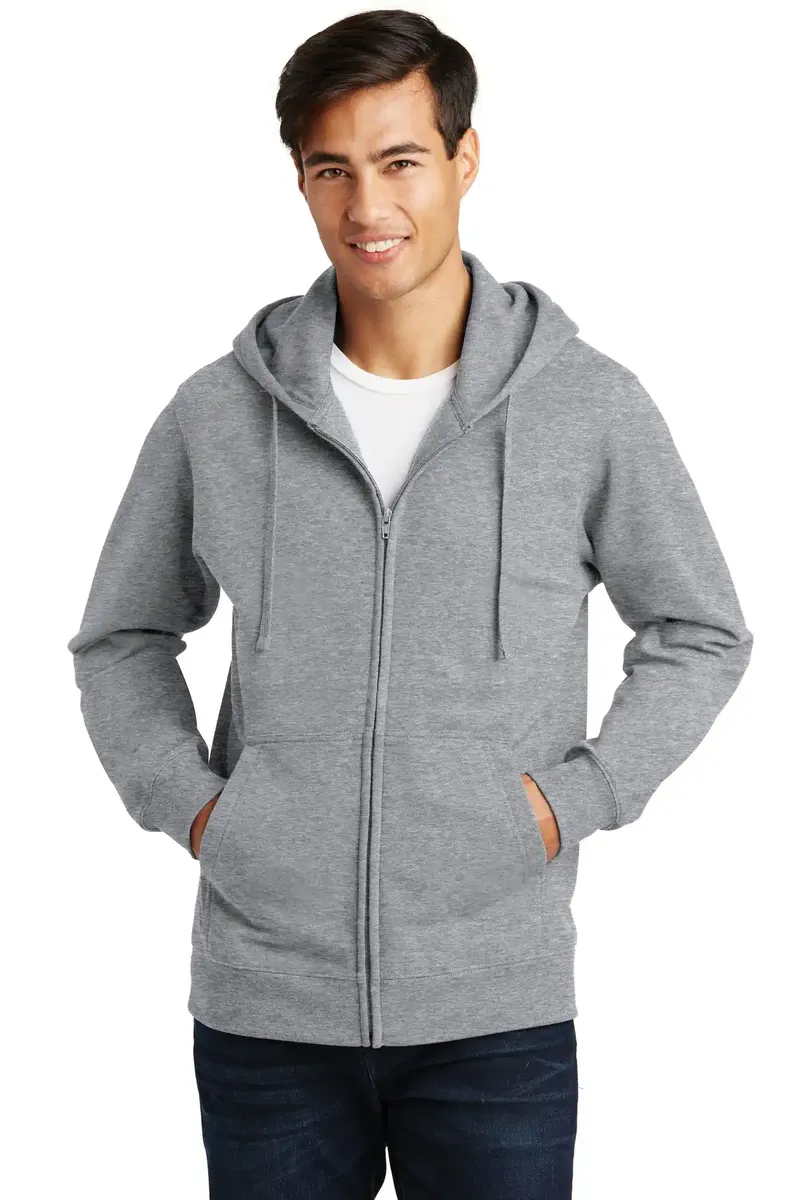 Port & Co Fan Favorite Fleece Full-Zip Hooded Sweatshirt. PC850ZH - additional view 3