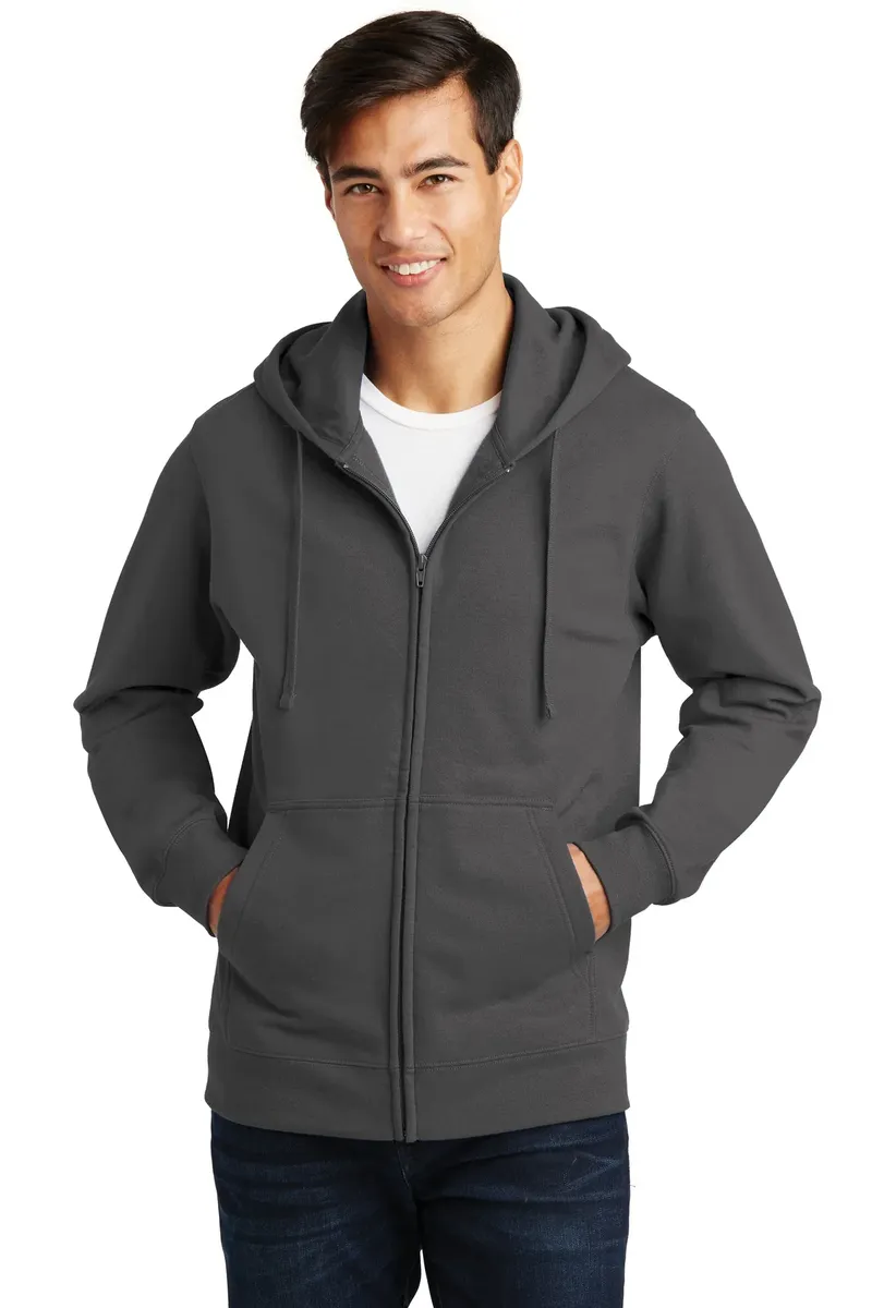 Port & Co Fan Favorite Fleece Full-Zip Hooded Sweatshirt. PC850ZH - additional view 2