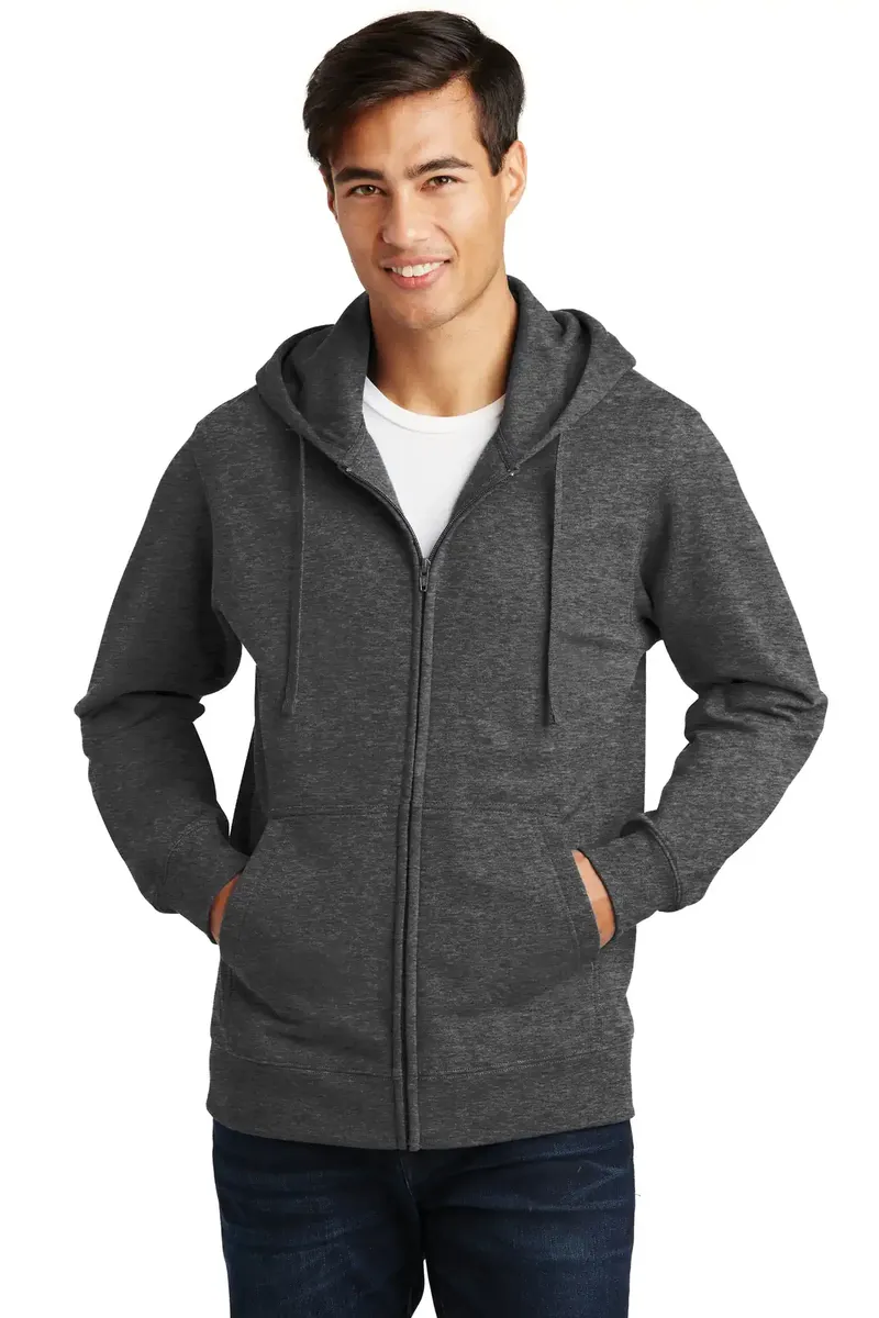 Port & Co Fan Favorite Fleece Full-Zip Hooded Sweatshirt. PC850ZH - additional view 10