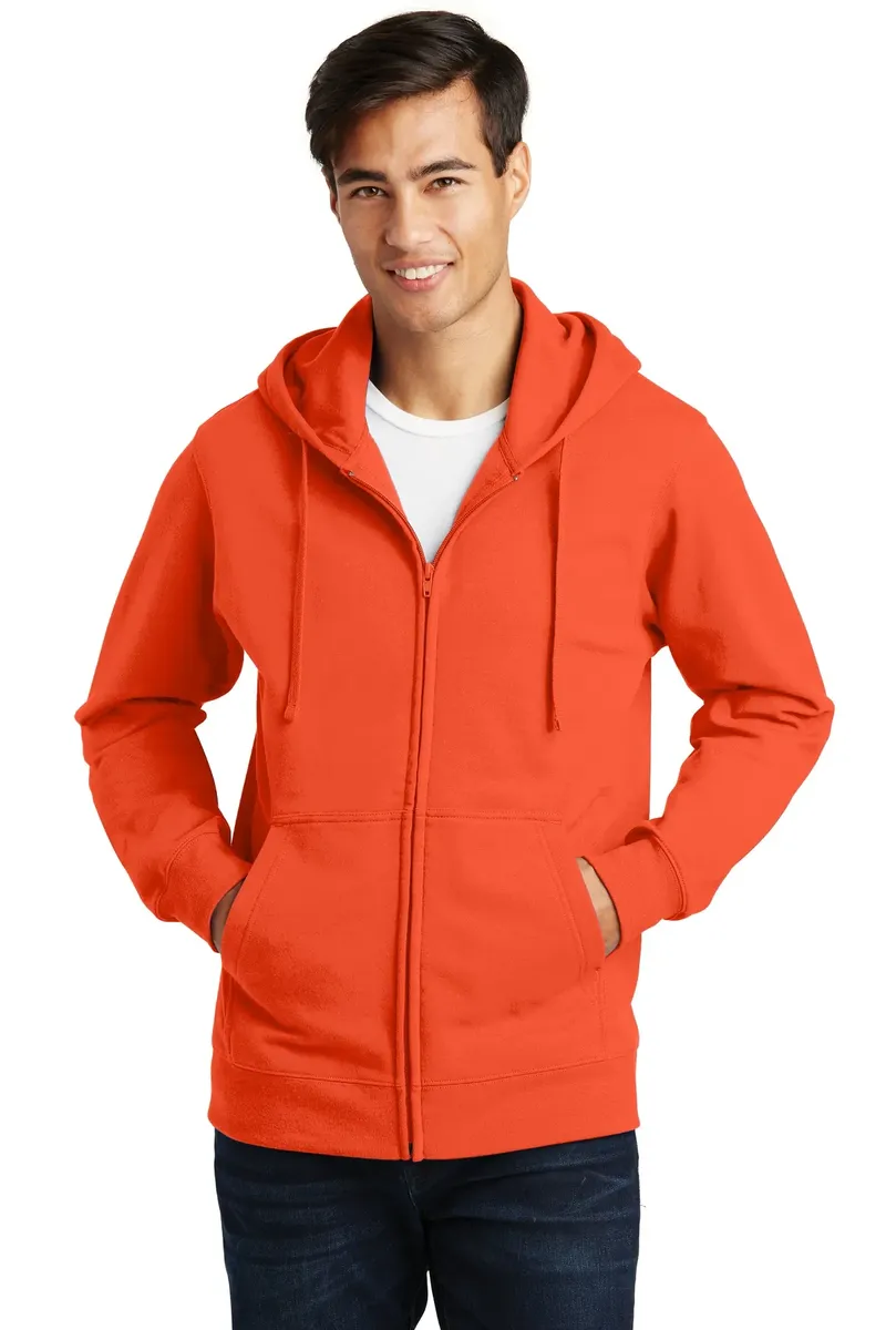 Port & Co Fan Favorite Fleece Full-Zip Hooded Sweatshirt. PC850ZH - additional view 1