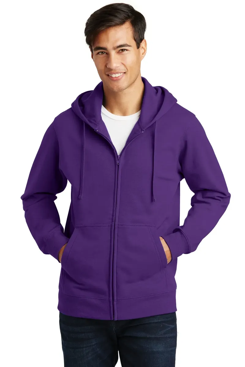 Port & Co Fan Favorite Fleece Full-Zip Hooded Sweatshirt. PC850ZH - additional view 6
