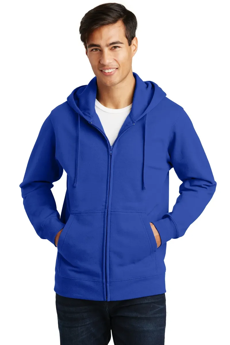 Port & Co Fan Favorite Fleece Full-Zip Hooded Sweatshirt. PC850ZH
