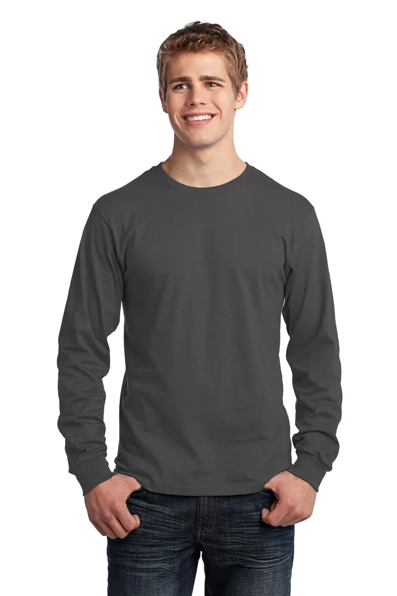 Port & Co Long Sleeve Core Cotton Tee. PC54LS