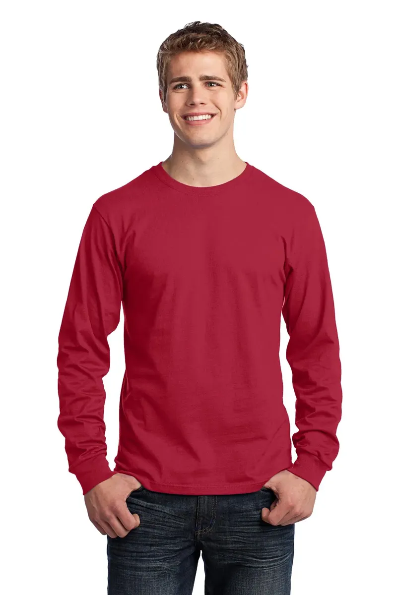 Port & Co Long Sleeve Core Cotton Tee. PC54LS - additional view 1