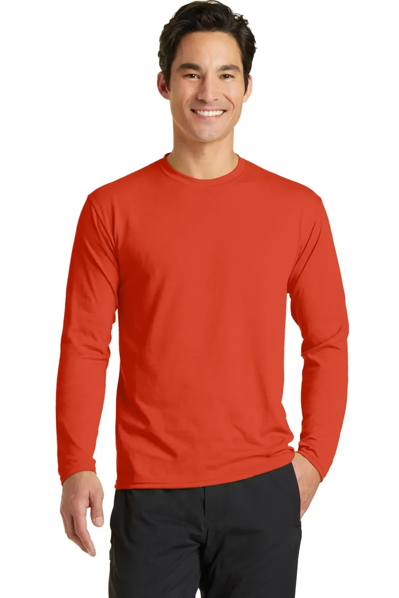 Port & Co Long Sleeve Performance Blend Tee. PC381LS - additional view 3